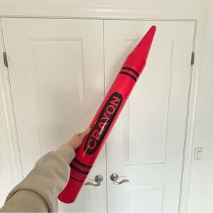 Vintage 1988 Fantazia Ralphco Jumbo 35” Red Crayon Coin Piggy Bank